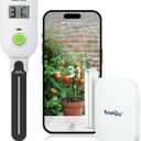 RAINPOINT Smart Digital Wireless Plant Moisture Meter Houseplants Indoor WiFi Hub Kit with Low/High Moisture Alert,Real-time Monitor Hygrometer Sensor Outdoor Gardening Push Notification&Email