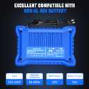 Mini 2A Rapid for Kobalt 40V Battery Charger, for Kobalt 40V Max Battery KB440-03 KB2540C-06 KB640-03 KB240-06 KB640-06 KB245-06 KRC40-06 KB440C-06 KRC60 KRC40-06 KB240-06