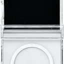 for Samsung Galaxy Z Flip 7 Crystal Clear Magnetic Case with Full Hinge Protection, Anti-Yellowing Acrylic Phone Cover, Precise Cutouts & Shockproof, Transparent Protective Hard Case (Flip 7)