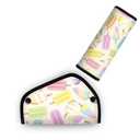 Kid'S Seat Belt Cover Pad, Neck & Abdomen Cushion For Children- Soft And Breathable Straps Cover Support For Booster Seat, Strollers, And High Chairs | Hypoallergenic Travel Accessory, Ice Cream
