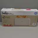 bella 2 Slice Slim Toaster, Fits-anywhere Kitchenware, 6 Setting Shade Control with Reheat & Cancel Buttons, Fits sourdough, 10 Long Slot, Anti Jam & Auto Shutoff, 900 Watt, Oatmilk
