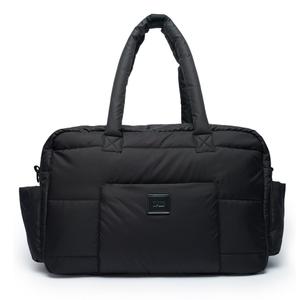 7AM Voyage Baby Diaper Bag SoHo Satchel Large Waterproof Diaper Bag Tote with Stroller Straps, Multifunctional Gym Bag & Travel Tote Bags with Padded Straps Includes Changing Pads | (Black)