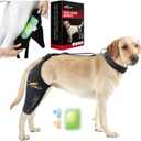 Dog Knee Brace for Torn ACL Hind Leg, Hot/Cold Compress for Patella Dislocation or Osteoarthritis, Cruciate Ligament Injuries, for Medium & Large Dogs (Right Leg, L)