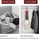 WINIT Hat Rack Caps Rack Holder,10 Rings Hat Organizer Cap Holder Organizer (Door Hooks and Sticky Hooks Include),Door/Wall/Clothes Rod Hanger Storage Hat Organizer for Baseball, Caps, Towel