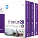 HP Papers | 8.5 x 11 Paper | Premium 28 lb | 5 Ream Case - 2500 Sheets | 100 Bright | Made in USA - FSC Certified | 205200C