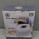 Lord Eagle Hand Mixer Electric Handheld 400W, 5-Speed Lightweight Kitchen Mixer with Storage Case, 5 Stainless Steel Attachments for Baking Cake Egg Cream Food Beater, Turbo+Eject Button (General, White)