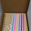 potricher 7 x 7 Inch DIY Scrapbook Album 40 Pages Hardcover Kraft Paper Scrap Book Photo Albums Memory Book for Wedding and Anniversary Family (Yellow, 7 Inch)