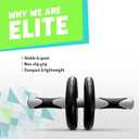 2 x Ab Roller Wheel, Abs Workout Equipment for Abdominal & Core Strength Training, Strength Training Accessories for Abs, Exercise Wheel for Men Women