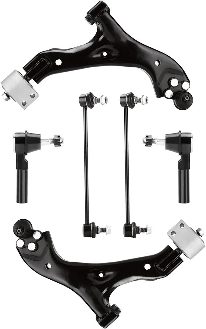 Front Lower Control Arm Suspension Kit Fit for Chevy Equinox 2005-2009, Torrent 2006-2009, Fit for Saturn Vue 2002-2007, with Ball Joint - 6pc Set (6pcs Front Lower Suspension Kit)