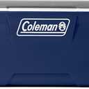 Coleman Classic Series Insulated Portable Rolling Cooler with Wheels, Leak-Resistant Outdoor Hard Cooler Keeps Ice up to 5 Days, 100-Quart