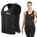 ZELUS Z-Fit Weighted Vest, 15lb. Weight Vest for Women Men with Adjustable Soft Iron Weights, Unisex Training Vest for Walking Strength Training, Workout Vest with Pockets Reflective Strip, Medium