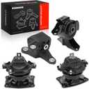 A-Premium 4PCS Engine Motor Mount and Transmission Mount Set Compatible with Honda Odyssey Touring/Touring Elite 2011-2013, Odyssey 2014-2016, 3.5L, 6-Speed Automatic Transmission