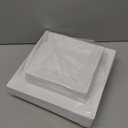 Disposable Square Plastic Plates - 100 Pack - 50 x 9.5 Dinner and 50 x 6.5 Salad Combo Plate - Premium Heavy Duty - Fancy and perfect for a Party, Wedding, or Birthday