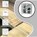 Floating Dock Hinge Heavy Duty Dock Hardware Brackets Female Corner Hinge Dock Parts Connector Hinge T Style Backer Plate