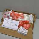 Tension Curtain Rod Spring Tension White 28-46Inch adjustable Curtain Rod 6PCS small Tension Rod of Small Window Cupboard Kitchen Closet