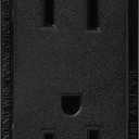 Lutron 15 Amp Tamper-Resistant Duplex Receptacle, SCRS-15-TR-MN, Midnight