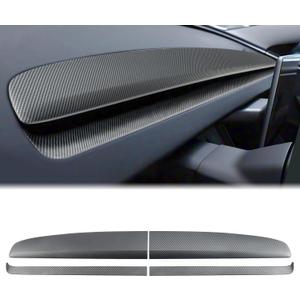GearUp Dashboard Cover Wrap and Air Vent Cover Compatible with Tesla Model 3 Highland 2024+ & Model y Juniper 2025+(Matte Carbon Fiber)