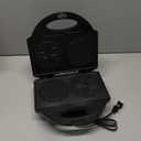 Pizzelle Maker with Non-Stick Coating, Electric Pizzelle Cookie Baker Press with Snowflake Pattern, Make Two 4 Inch Traditional Italian Waffle Cookies at Once, Recipe Included (Standard)