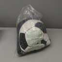 Fun Black and White Soccer Sports Ball Throw Blanket Soft Bed Bedding Warm Cozy Plush Flannel Fleece Blankets Gifts for Kids Boys Teens, Sofa Couch Bedroom Home Decor, 50"x40"