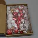 108 Pcs Balls Cake Topper DIY Cupcake Insert Foam Balloons for Cake Baking Wedding Anniversary Birthday Decoration(Red, White, Gold,Multi Sizes)