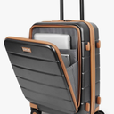 20'' Expandable Carry on Luggage Front Opening,Carry-on Suitcase with Wheels,ABS+PC Hard Shell Suitcases with TSA LOCK,Lightweight Luggage for Women Men Travel,20''