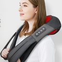 Nekteck Shiatsu Neck and Back Massager with Soothing Heat, Shoulder Massager for Pain Relief Deep Tissue, Electric 3D Kneading Massage Tools for Leg Body Muscle, Corded Power, Gifts for Him Her (Black)