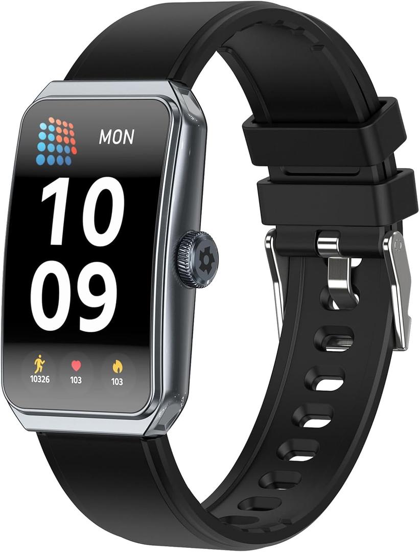 Fitness Tracker with 24/7 Heart Rate, Blood Oxygen, Sleep Tracker, Waterproof Fitness Watch, Activity Tracker with Step Tracker for Women Men (Black)