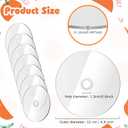 Flutesan 30 Pieces Blank Cds Clear Aesthetic Clear CD for Painting Wall Decor Transparent Round Circle Disc for DIY Crafts Ornament Living Room Bedroom Decoration Party Supplies