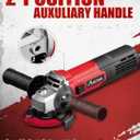 AVID POWER Angle Grinder 4-1/2 inch Electric Grinder Tools 750W 6.5 Amp Metal Grinder, 11500 RPM, with Grinding and Cutting Wheels, Auxiliary Handle, Wrench for Cutting and Grinding