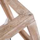 KSANA Chandeliers for Dining Room, Distressed Weathered Wood Chandelier Farmhouse 4-Light Geometric Hanging Light Fixtures for Kitchen Hallway Bedroom