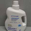 ATTITUDE Liquid Laundry Detergent, EWG Verified, HE Compatible, Plant-Based & Vegan, Natural Laundry Soap, Wildflowers Scent, 36 Loads, 60.8 Fl Oz