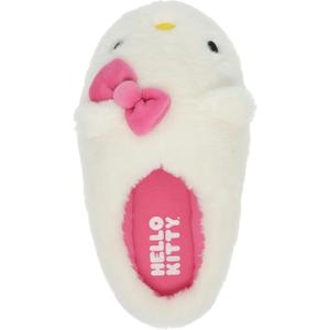 Hello Kitty & Friends Womens Slippers Fuzzy Soft House Shoes Adult (White, US Footwear Size System, Adult, Men, Numeric Range, Medium, 7, 8) (M)