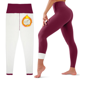 HEGALY Thick Fleece Lined Leggings for Women Tummy Control High Waisted Workout Thermal Warm Soft Yoga Pants for Cold Winter, Large