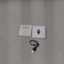 Smart Ring for Women Men Fitness Ring with Heart Rate, Blood Oxygen, Blood Pressure, Step Tracker, Sleep Tracker, IP68 Waterproof Health Ring for iOS & Android, No Subscription Fee(Gold, 8#)