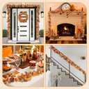 Thanksgiving Garland,Thanksgiving Decorations 6FT Fall Leaves Garland for Home Indoor Outdoor,Artificial Autumn Hanging Decor for Mantle Table Fireplace Party Patio (1)