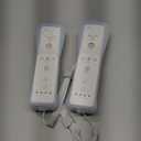 TIANHOO 2 Pack Remote Controller for Wii & Wii U, with Silicone Case and Wrist Strap (White)