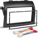 NuIth Double DIN Radio Dash Kit W/Radio Wire Harness for 2004-2010 Toyota Sienna Non JBL System, Double DIN Car Stereo Installation Kit and Stereo Wire Adapter for Aftermarket Radio Install