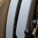 Cocktail Table 28in Folding Round High Top Indoor Outdoor with Removable Legs, Tall Bistro Foldable Bar Height Table for Parties, Patio, Backyard, Dining, Wedding, White- 2PCS