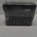 OLANLY Waterproof Outdoor Rug 6x9 ft, Outdoor Plastic Straw Rug with Flower Pattern, Reversible RV Mat for Patio, Camping, Balcony, Deck, Backyard, Black & Grey