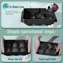 WIBIMEN Large Ice Cube Molds, Big Round Whiskey Ice Cube Trays for Freezer, Easy to Fill & Release, Whiskey Bourbon Cocktail(1.9In*6 Balls- Black/2 Pack)
