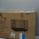 HOMEY PET 30 Inch Pink Dog Crate, Cute Dog Cage Medium Sized Collapsible Small Dog Kennel Indoor Nano-Coated Metal Wire Dog Crate with Removable Floor Grid Tray, Double Doors Dual Locks, Handle