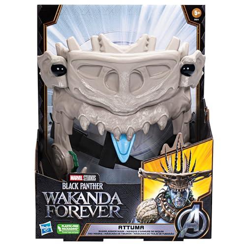 Marvel Studios'  Black Panther: Wakanda Forever Attuma Shark Armor Mask Role Play Toy with Hammerhead Expansion Feature, for Kids Ages 5 and Up
