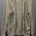 Zaitun Men's Full Zip Up Hooded Cardigan Sweater with Pockets (Medium, Khaki)