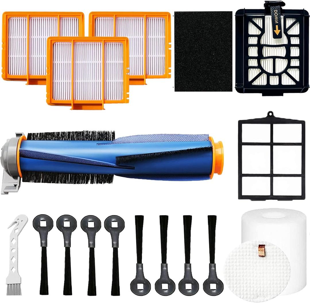 Replacement Parts Compatible with Shark AV2511AE AV2501S AV2610WA AV2501AE RV2502AE RV2610WA RV2520 AV2510 Accessories Kit with Main Brush,Filters,Foam Filters,Primary Filter,Side Brushes