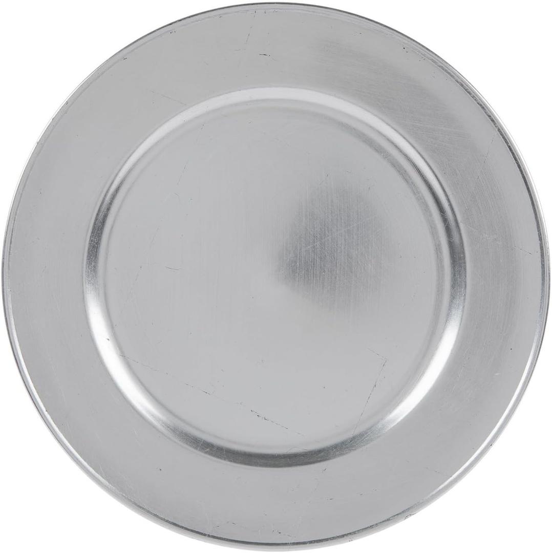 Hobby Lobby Silver Charger Plate-Set of 4