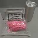 120 Set 3.4 oz Heart Shaped Cake Pans with Lids Spoons for Baking, Aluminum Foil Cupcake Cups, Disposable Mini Plastic Spoons Heart Containers for Valentine's Day Wedding Birthday Party (Pink)