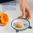 INABA Twins for Cats, Grain-Free Shredded Chicken & Broth Gele Side Dish/Complement/Topper Cups, 1.23 Ounce - 2 Count (Pack of 6), Chicken Recipe