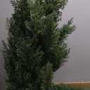 Bellacat 4ft UV Resistant Artificial Topiary Trees Outdoor, 48in Faux Cedar Tree with Full & Realistic Leaves, Fake Cypress Tree for Front Door Proch Patio Deck Balcony Yard Decor 2Pack