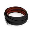 Black Mirror Border Peel and Stick Molding Trim Flexible Self Adhesive Wall Trim Decorative Mirror Trim for Border, TV, Wall, Mirror, Door, Backsplash, Wardrobe, Gap Sealing (1/2 in X 16.4 FT, Black)