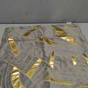 Avigers 20 x 20 Inches Grey Gold Striped Cushion Case Luxury European Throw Pillow Cover Decorative Pillow for Couch Living Room Bedroom Car, Pack of 1, Grey Gold